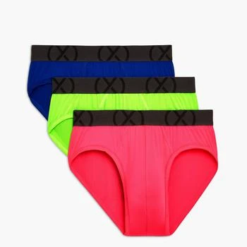 2(x)ist | (X) Sport Mesh No-Show Brief 3-Pack Surf The Web/Green Gecko/Knock Out Pink,商家Verishop,价格¥145