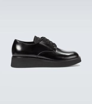 Prada | Leather platform Derby shoes商品图片,