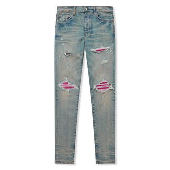 amiri牛仔裤, [二手商品] AMIRI | Amiri MX1 Pink Patch Blue Jeans商品图片 