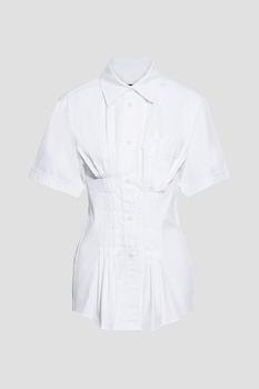 推荐Gramy pleated cotton-poplin shirt商品