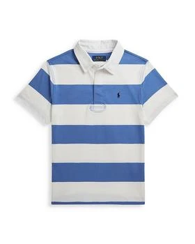 Ralph Lauren | Boys' Striped Cotton Short Sleeve Rugby Shirt - Little Kid, Big Kid,商家Bloomingdale's,价格¥280