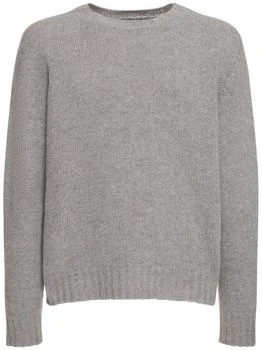 推荐Curved Logo Wool Blend Sweater商品