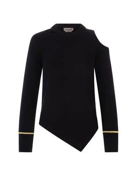 Alexander McQueen | Alexander McQueen Asymmetric Hem Cut-Out Pullover 5.2折起, 独家减免邮费