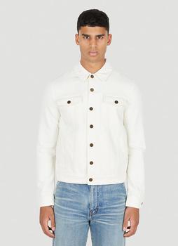 圣罗兰外套, Yves Saint Laurent | Classic Denim Jacket in White商品图片 