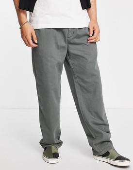 推荐Carhartt WIP salford relaxed straight fit trousers in green商品