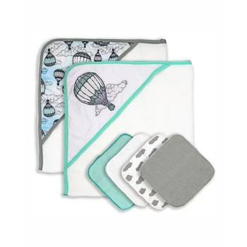 3 Stories Trading | Baby Boys or Baby Girls Hooded Towels and Washcloths, 6 Piece Set,商家Macy's,价格¥224