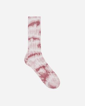 美国stussy, STUSSY | Dyed Ribbed Crew Socks Red商品图片 额外8.6折, 额外八六折