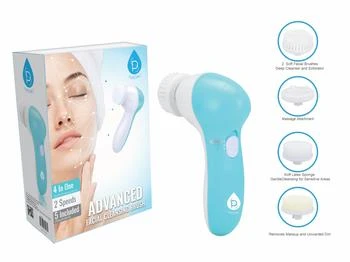 PURSONIC | 5-in-1 Facial Cleansing Brush and Massager Combo Kit,BLUE,商家Premium Outlets,价格¥96