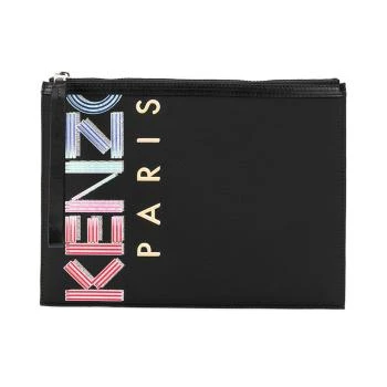 Kenzo | Kenzo 高田贤三 男士黑色字母logo图案手拿包 FA55PM202F26-99,商家Beyond Chinalux,价格¥1152