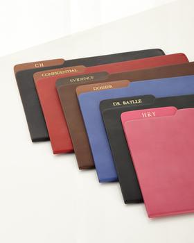 商品Genuine Leather File Folder, Personalized,商家Neiman Marcus,价格¥375图片