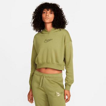推荐Women's Nike Sportswear Club Fleece Stardust Logo Crop Hoodie商品