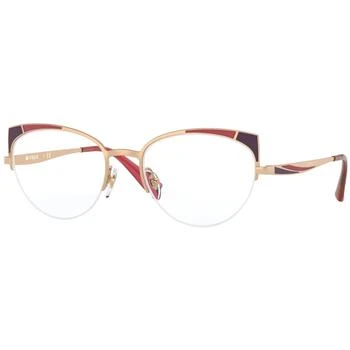 VOGUE | Vogue Women's Eyeglasses - Top Matte Bordeaux/Rose Cat Eye Frame | 0VO4153 5075,商家My Gift Stop,价格¥473