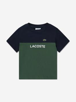 商品Lacoste | Kids Colourblock T-Shirt in Navy,商家Childsplay Clothing,价格¥198图片
