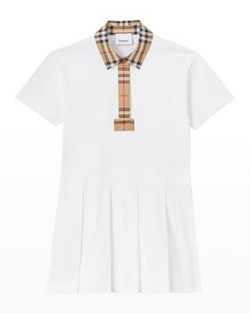 推荐Girl's Sigrid Vintage Check Polo Shirt Dress, Size 3-14商品