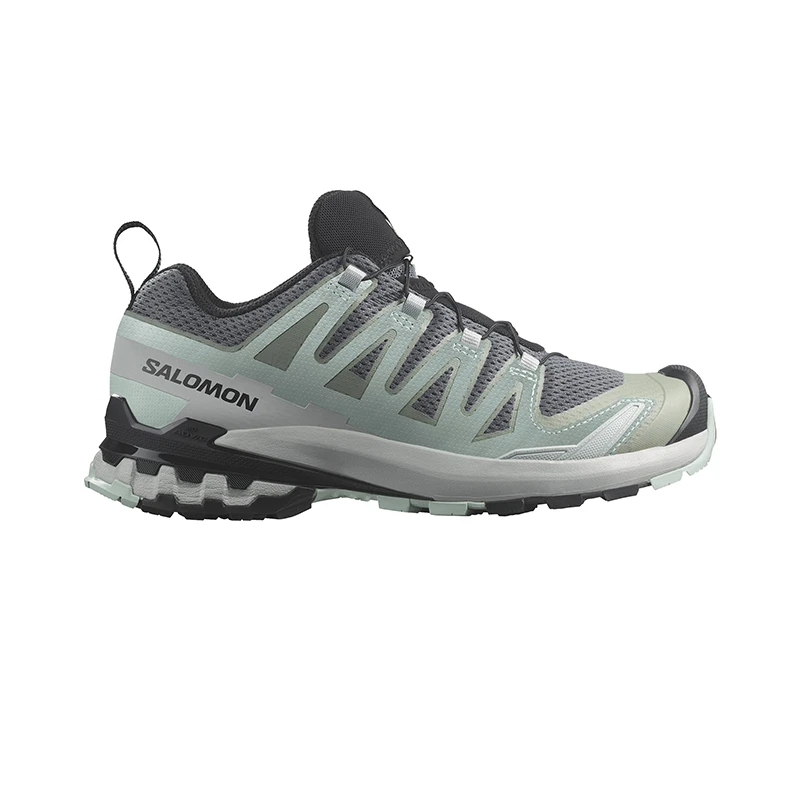 Salomon | SALOMON 24新款 XP3V系列女士灰色绿色纺织耐用越野跑鞋,商家VPF,价格¥1149