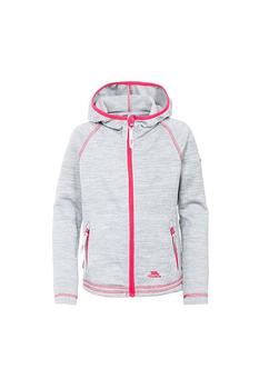 Trespass | Trespass Childrens Girls Goodness Full Zip Hooded Fleece Jacket (Platinum Marl)商品图片,4折