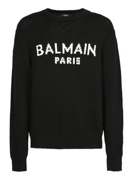 Balmain是什么牌子, Balmain | BALMAIN BALMAIN BASIC SWEATER MADE ENTIRELY OF WOOL, PRACTICAL AND CASUAL商品图片 7.4折