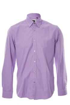 Hugo Boss | Obert Short Sleeved Purple Shirt商品图片,4.5折