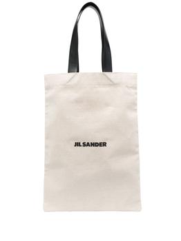 Jil Sander | JIL SANDER Logo-print tote bag商品图片,7.4折