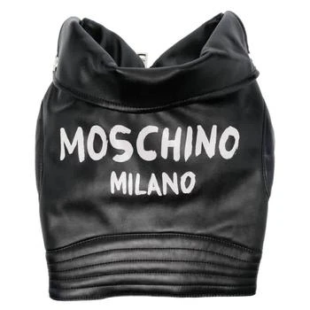 Moschino | Moschino Pet Capsule Black Biker Style Logo Jacket, Brand Size 30,商家Jomashop,价格¥1473