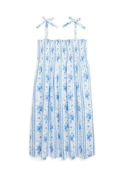 推荐Lauren Childrenswear Girls 7 16 Floral Smocked Cotton Batiste Dress商品