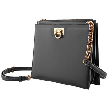 菲拉格慕包, Salvatore Ferragamo | Ferragamo Ladies Black Trifolio Crossbody Bag商品图片 5.3折