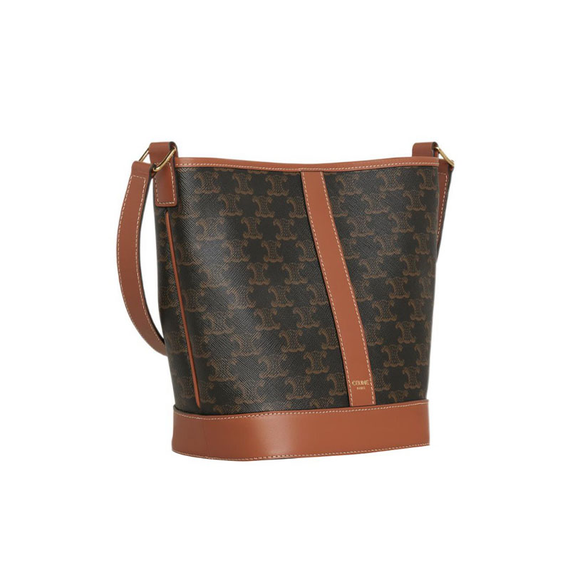 CELINE Triomphe Canvas Teen BESACE TRIOMPHE in Triomphe Canvas and Calfskin  (110962BZ4.04LU)
