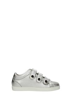 Jimmy Choo | Sneakers Leather Silver Platinum商品图片,3.7折