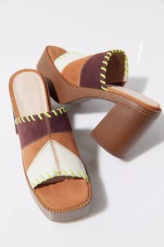 推荐UO Paloma Patchwork Mule Platform Sandal商品