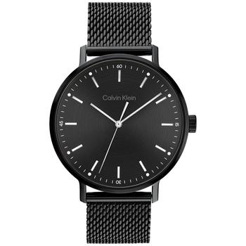 Calvin Klein | Black Stainless Steel Mesh Bracelet Watch 42mm商品图片,额外7.5折, 额外七五折