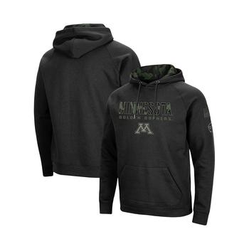 Colosseum | Men's Black Minnesota Golden Gophers OHT Big Tall Raglan Pullover Hoodie商品图片,