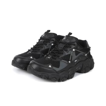 商品【享贝家】ZY - （预售款）斐乐 Fila 黑色猫爪 透气跑鞋 运动鞋 韩版 新款 男女同款  1JM02570F-001图片