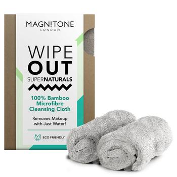 推荐Magnitone WipeOut SuperNatural Bamboo MicroFibre Cleansing Cloth 2 Pack - Grey商品
