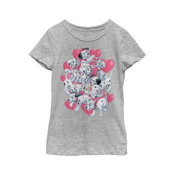 Disney | Girl's One Hundred and One Dalmatians Puppy Dalmatian Love  Child T-Shirt商品图片,独家减免邮费