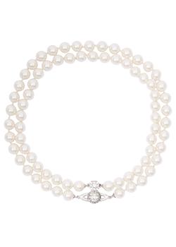 Vivienne Westwood | Graziella orb faux pearl choker商品图片,满1件减$8, 满一件减$8