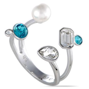 Swarovski | Swarovski Extra Crystals and Pearl Large Open Top Ring商品图片,3.2折