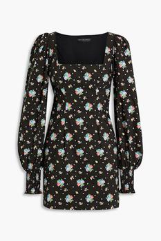 CAROLINE CONSTAS图片, CAROLINE CONSTAS | Elliot floral-print cotton-blend poplin mini dress商品图片 5折