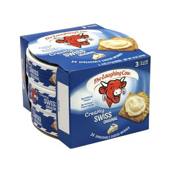 商品The Laughing Cow | Creamy Swiss Wedge, 8 Count, 3 Pack,商家Macy's,价格¥155图片