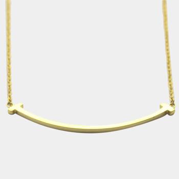 tiffany & co.项链, [二手商品] Tiffany & Co. | Tiffany & Co. 18K Yellow Gold T Smile Pendant Necklace商品图片 9.8折