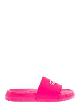 Alexander McQueen | Alexander Mcqueen Women's Pink Rubber Slide Sandals商品图片,6.9折