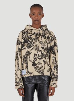 Alexander McQueen | Ribless Hooded Sweatshirt in Beige商品图片,3.1折