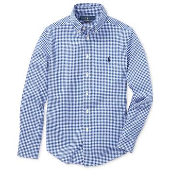 商品Ralph Lauren | Big Boys Gingham Cotton Poplin Shirt,商家Macy's,价格¥402图片