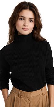 vince cashmere, Vince | Vince Shaker Rib Cashmere Turtleneck商品图片 