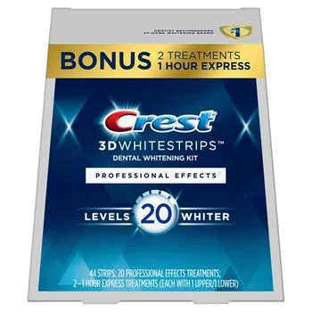 Crest | Crest 3D Whitestrips Professional Effects, Whitestrip 3D White, Teeth Whitening Strip Kit, 44 Strips (22 Count Pack), Crest Teeth Whitening Strips, Teeth Whitening Kit,商家Amazon US selection,价格¥247