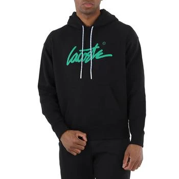 Lacoste | Live Sign Logo Loose Fit Cotton Fleece Hoodie 3.1折, 满$300减$10, 满减