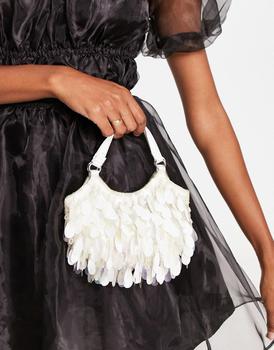 asos腋下包, ASOS | ASOS DESIGN mini disc bag in white商品图片 