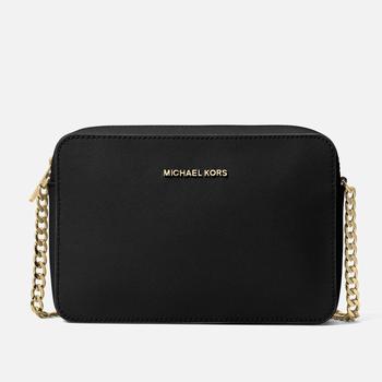 推荐MICHAEL Michael Kors Women's Jet Set East West Cross Body Bag - Black商品