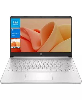 HP | Essential 14" Daily Traditional Laptop Intel Celeron N4120 4GB RAM Intel UHD Graphics 128GB eMMC Storage Windows 11 Home HD 60Hz - Silver,商家Macy's,价格¥1519
