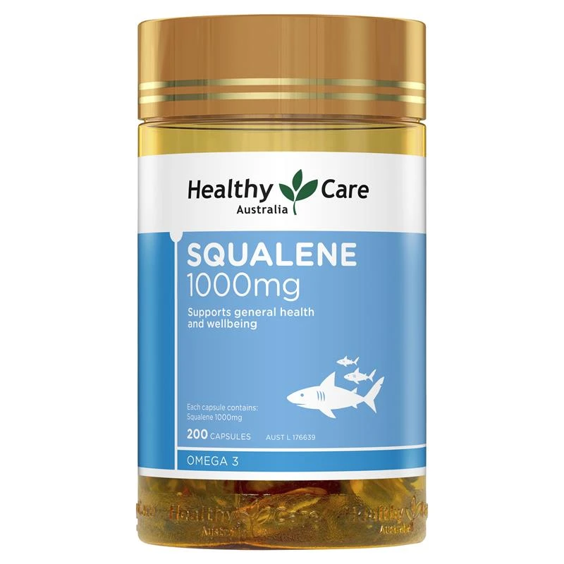 澳洲进口Healthy Care深海鮫鯊角鲨烯Squalene200粒,价格$25.89