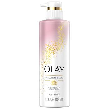 Olay | Cleansing & Nourishing Body Wash, Hyaluronic Acid商品图片,满$60享8折, 满$80享8折, 满折